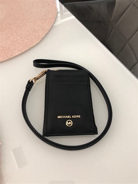 michael michael kors jet set charm small leather id lanyard|Michael Kors Jet Set Charm Small Id Lanyard .